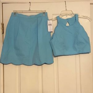Draper James Carly two piece set powder blue